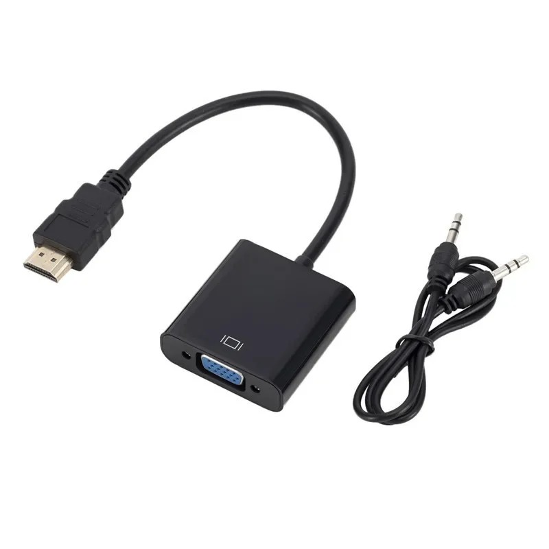 HDMI ȣȯ TO VGA  ̺, - ȯ, 1080P VGA  3.5 AUX ̺, PC Ʈ  TV USB 